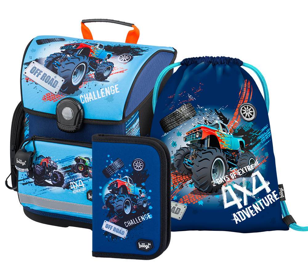 baagl-school-sets-set-truck-cartable-18l-gar-on-trousse image 1