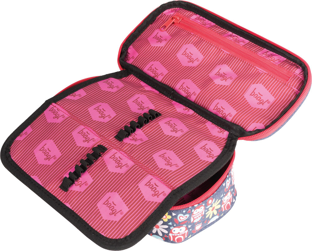baagl-happy-owls-trousse-scolaire-hiboux-zip image 3