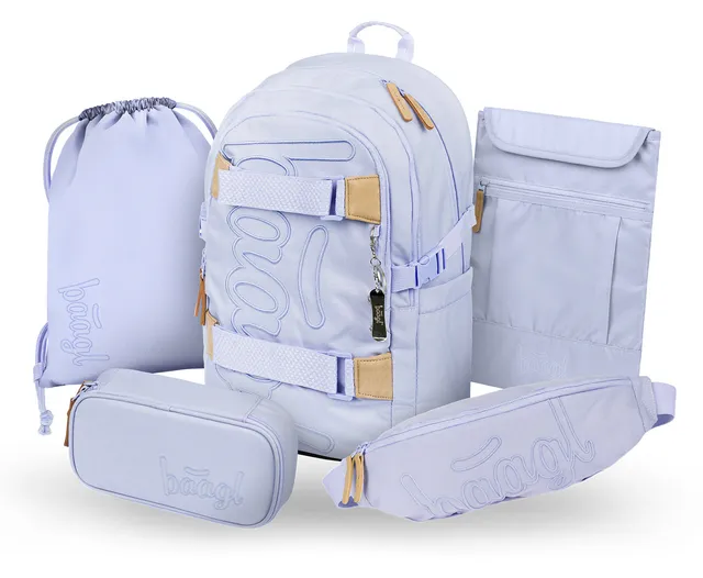 baagl-school-sets-set-skate-lilac-iii-sac-25l-banane image 1