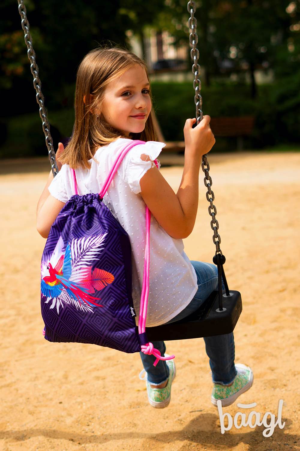baagl-parrot-sac-de-gym-enfant-lavable-perroquet image 4
