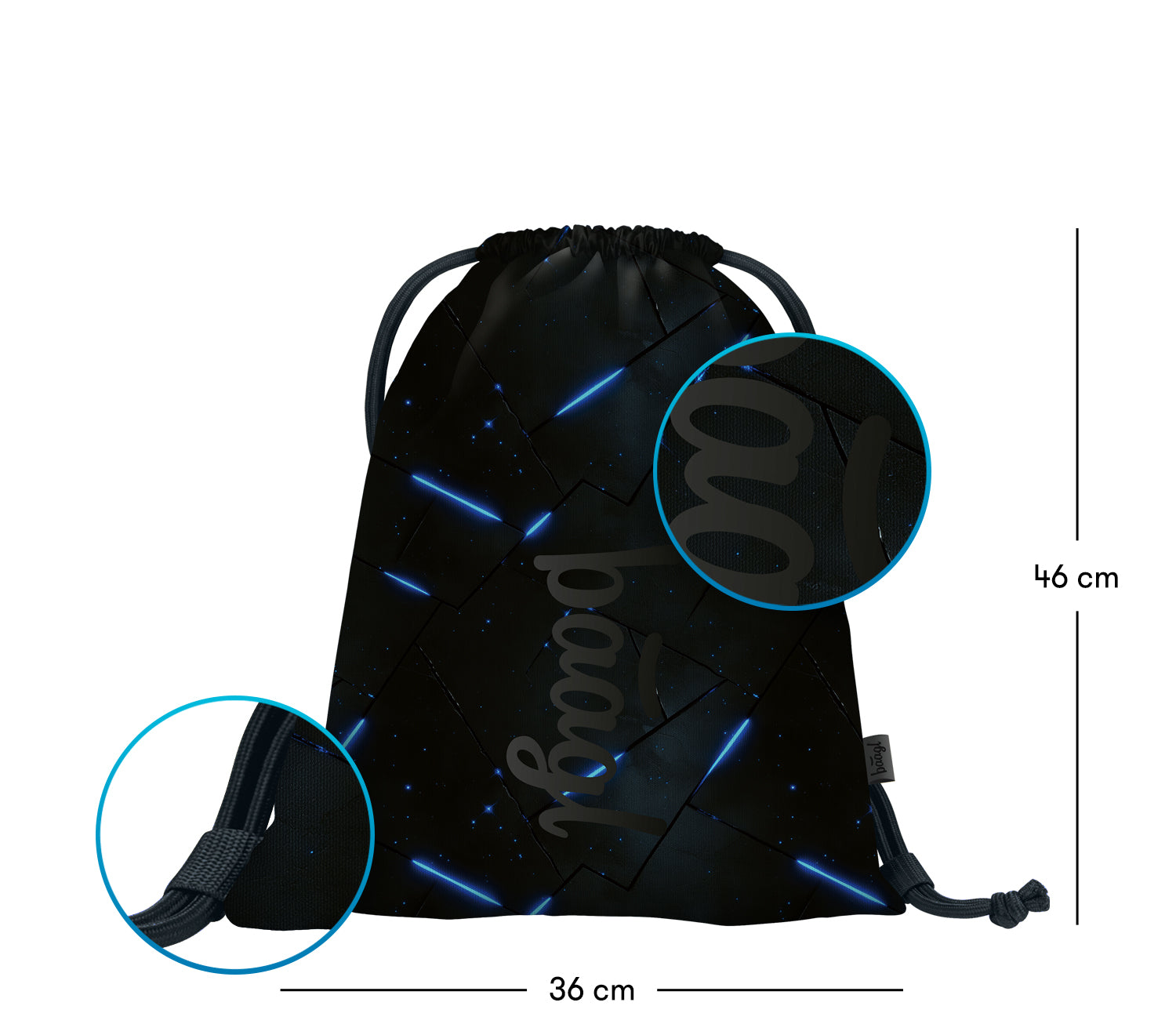baagl-flash-sac-de-gym-cordon-recycl-lavable image 3