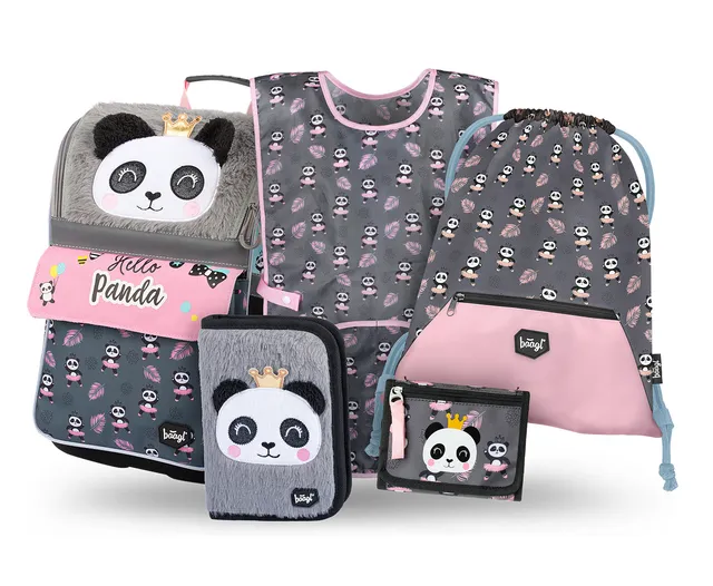 baagl-zippy-panda-iii-set-scolaire-cartable-18-l image 1