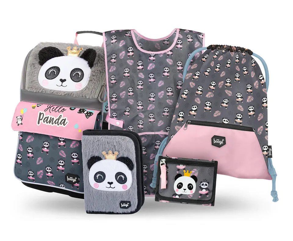 baagl-zippy-panda-iii-set-scolaire-cartable-18-l image 1