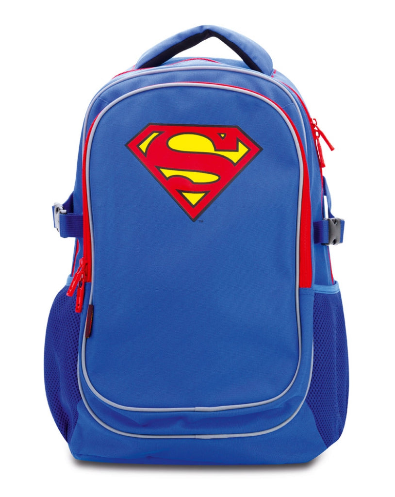 baagl-superman-sac-dos-scolaire-grand-avec-poncho image 1