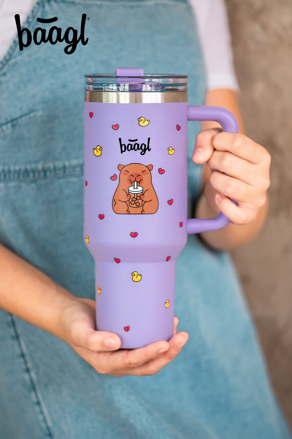 baagl-b-cup-capybara-gourde-isotherme-inox-1-18-l-avec-paille image 6