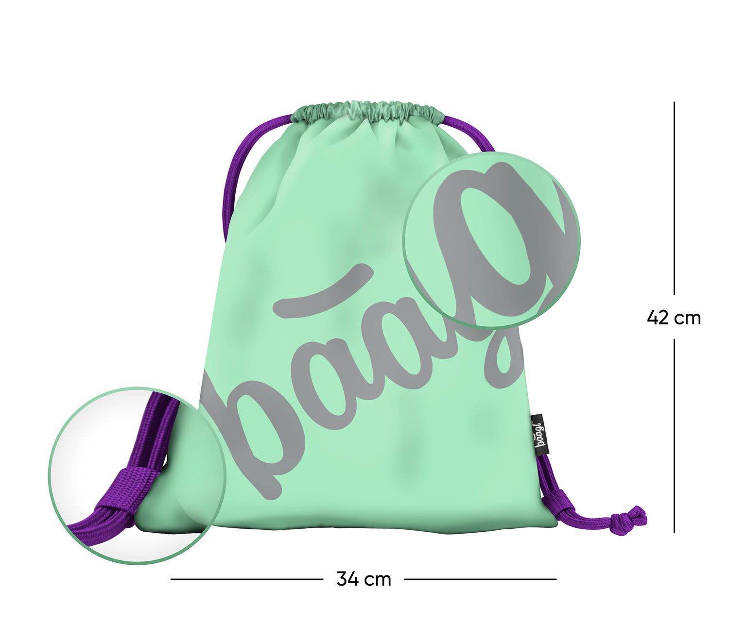 baagl-sac-gym-skate-mint-sac-sport-enfant-lavable image 2