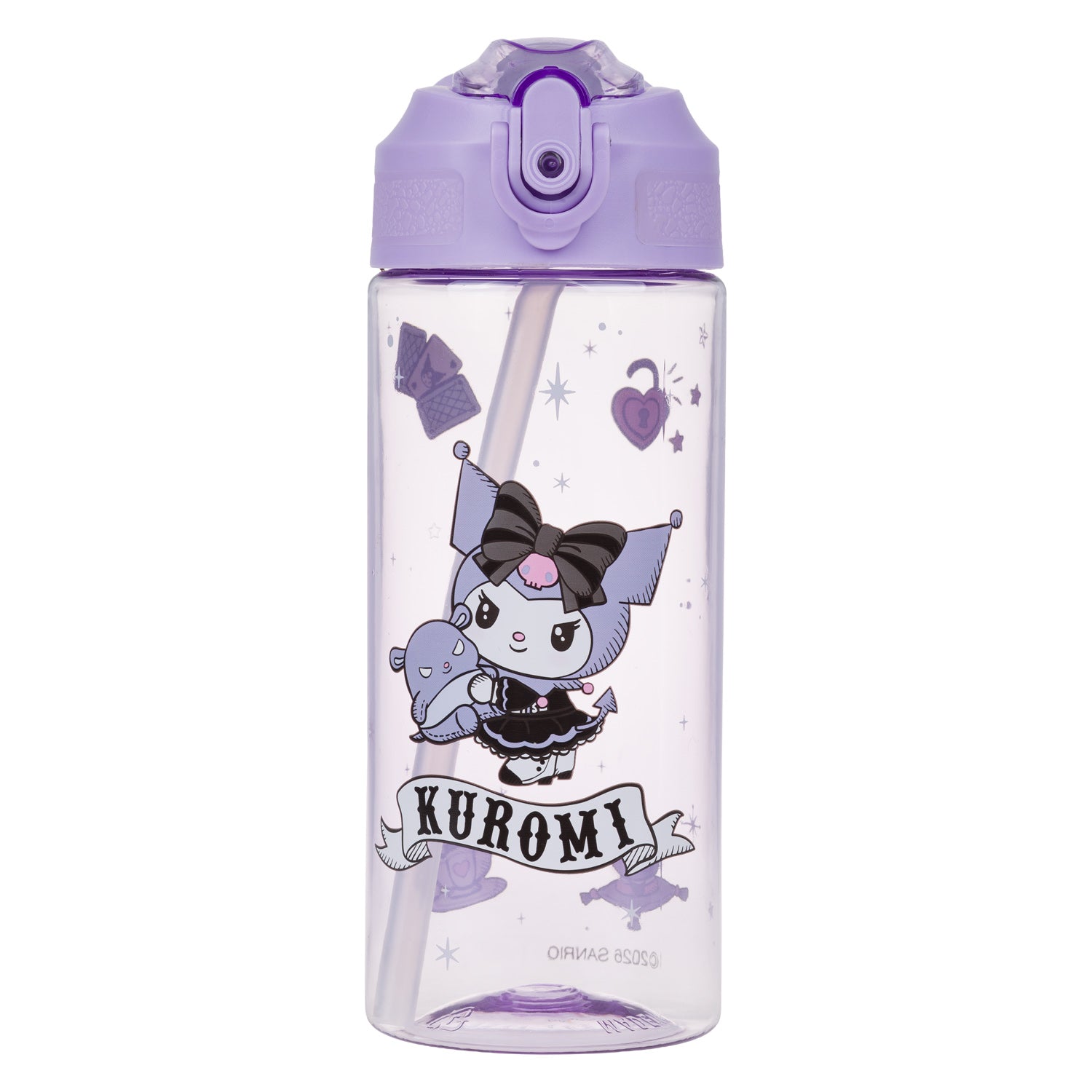 baagl-kuromi-fortune-dream-gourde-paille-tritan-500-ml image 2
