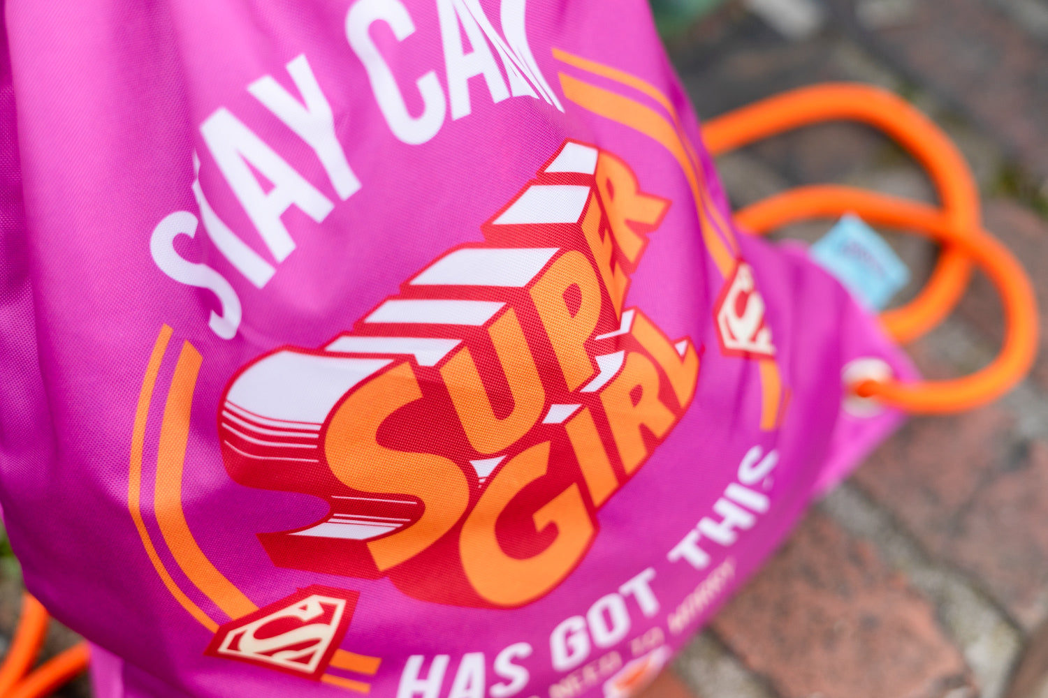baagl-gym-sacks-sac-de-gym-supergirl-stay-calm image 5
