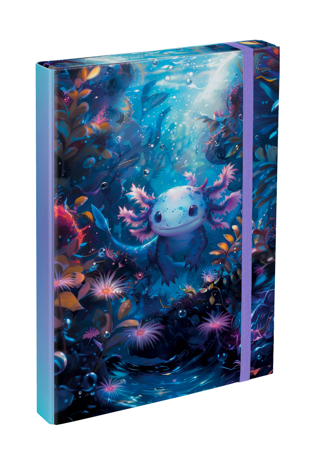 baagl-notebook-folders-axolotl-chemise-a4-lastique image 1