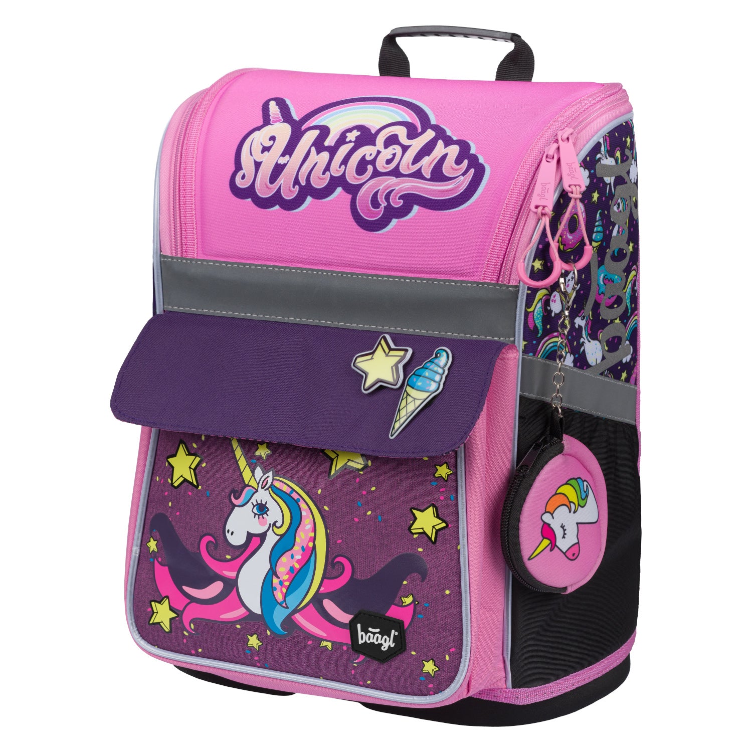 baagl-zippy-unicorn-iii-cartable-cp-fille-licorne-5-pi-ces image 3