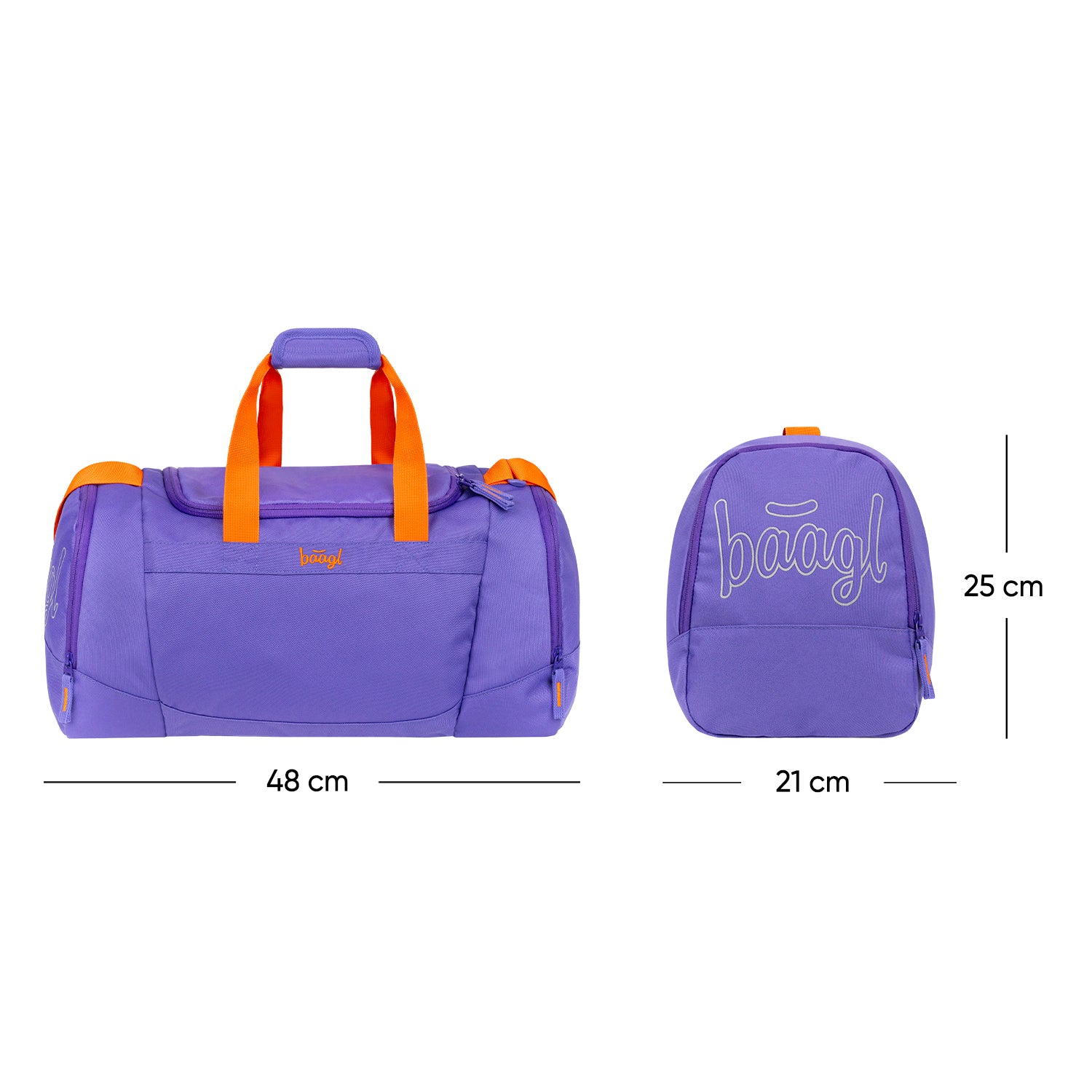 baagl-orange-sac-de-sport-25-l-recycl image 7