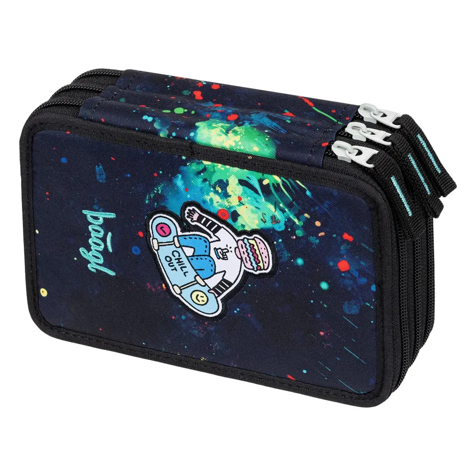 baagl-chill-trousse-3-compartiments-plumier-vide-recycl image 1