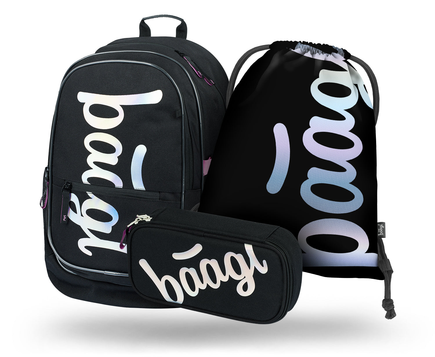 baagl-core-metallic-holo-set-scolaire-3-pi-ces image 1