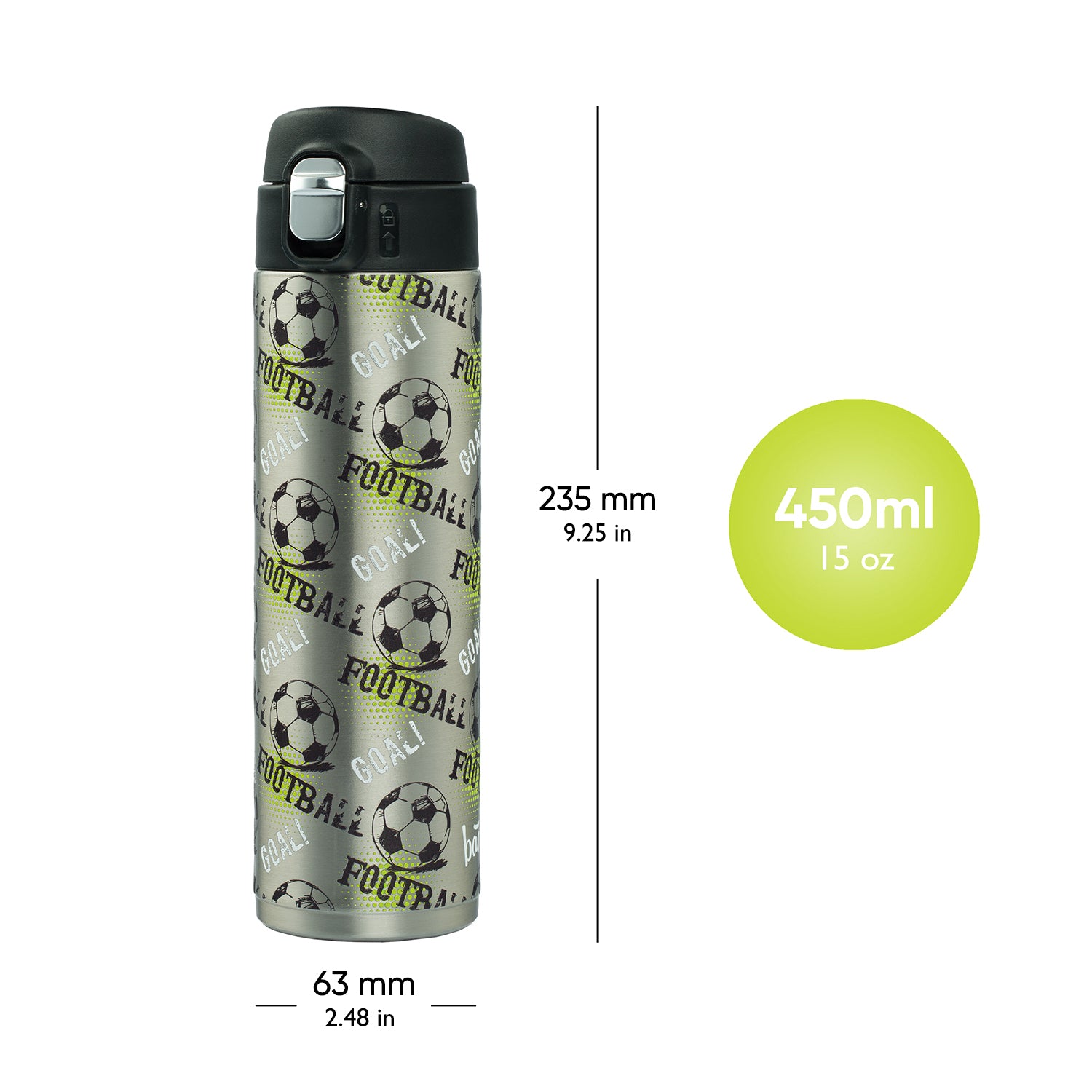 baagl-football-gourde-isotherme-inox-450-ml-enfant image 5