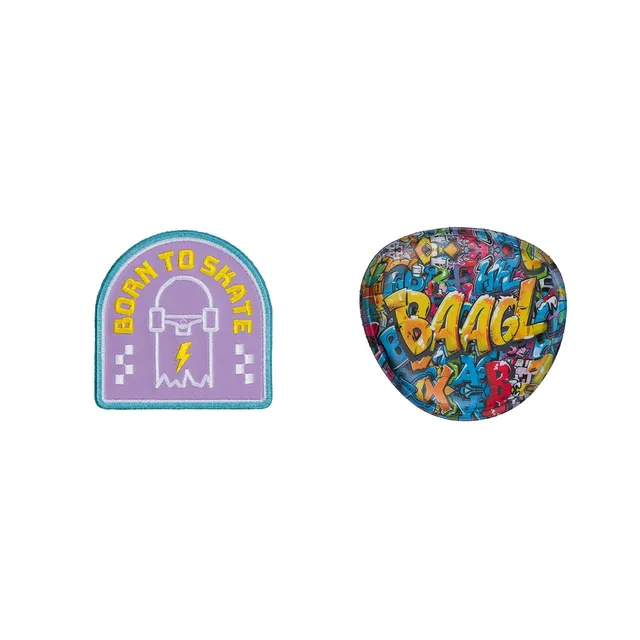 baagl-skate-park-wall-patchs-velcro-2-pcs image 1