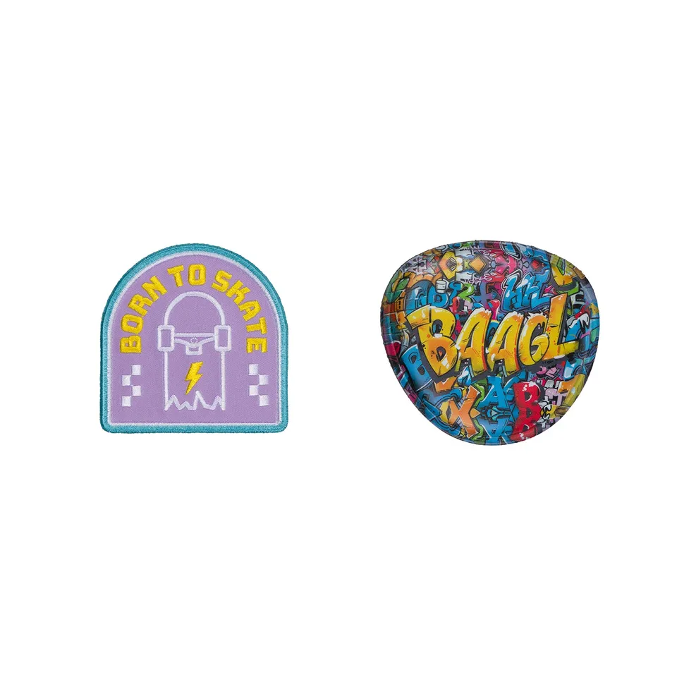 baagl-skate-park-wall-patchs-velcro-2-pcs image 1