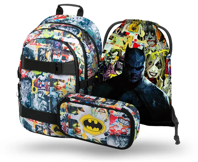 baagl-school-sets-ensemble-skate-batman-comics-3-pi-ces image 1