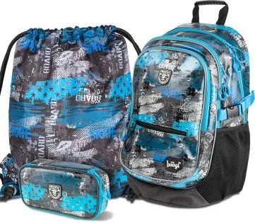 baagl-school-sets-freestyle-sac-dos-scolaire-3-pi-ces-ergonomique image 1