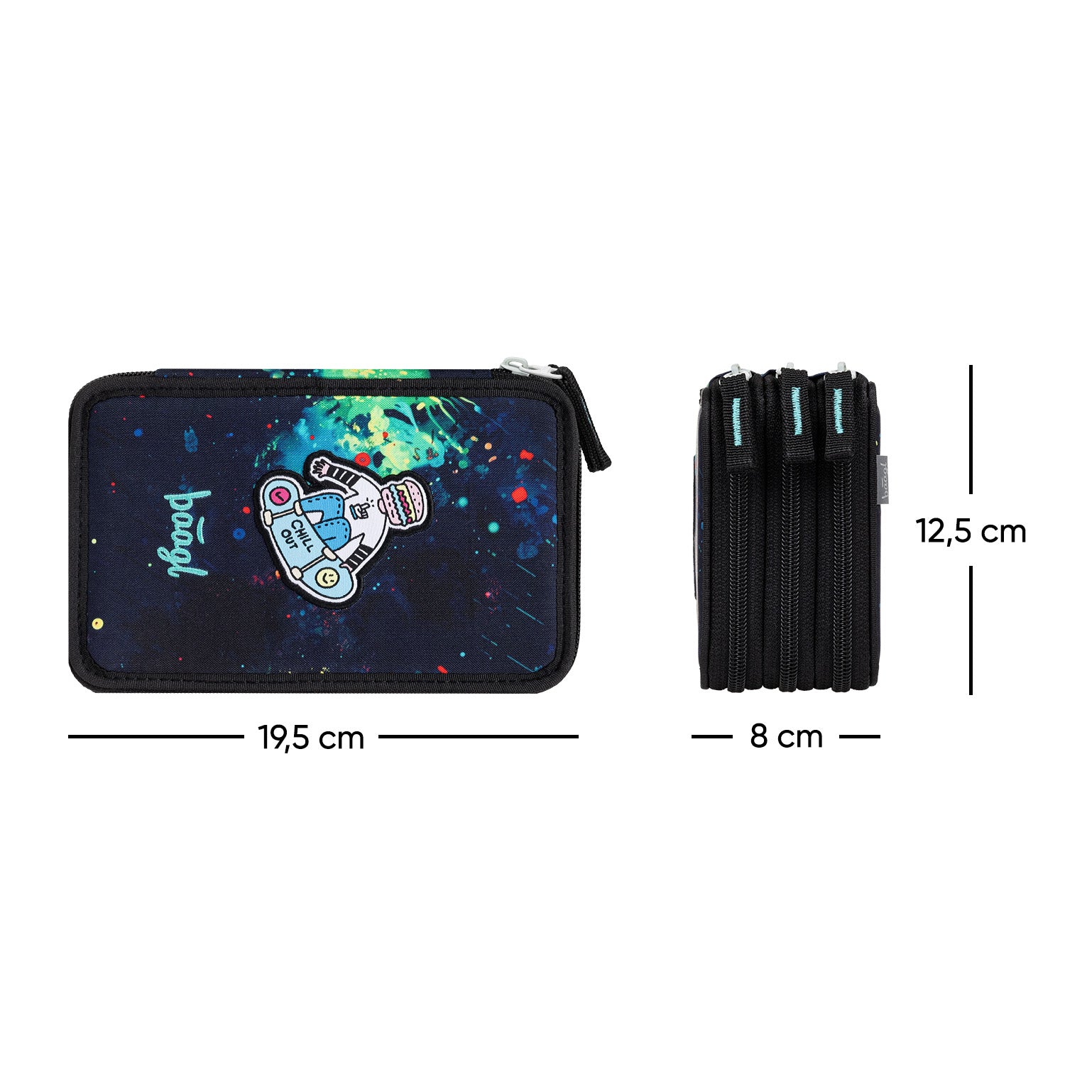 baagl-chill-trousse-3-compartiments-plumier-vide-recycl image 6