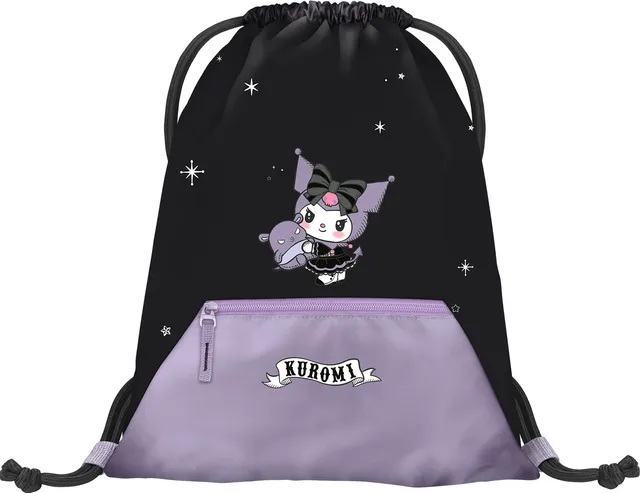 baagl-kuromi-fortune-dream-sac-gym-poche-zipp-e-recycl image 1