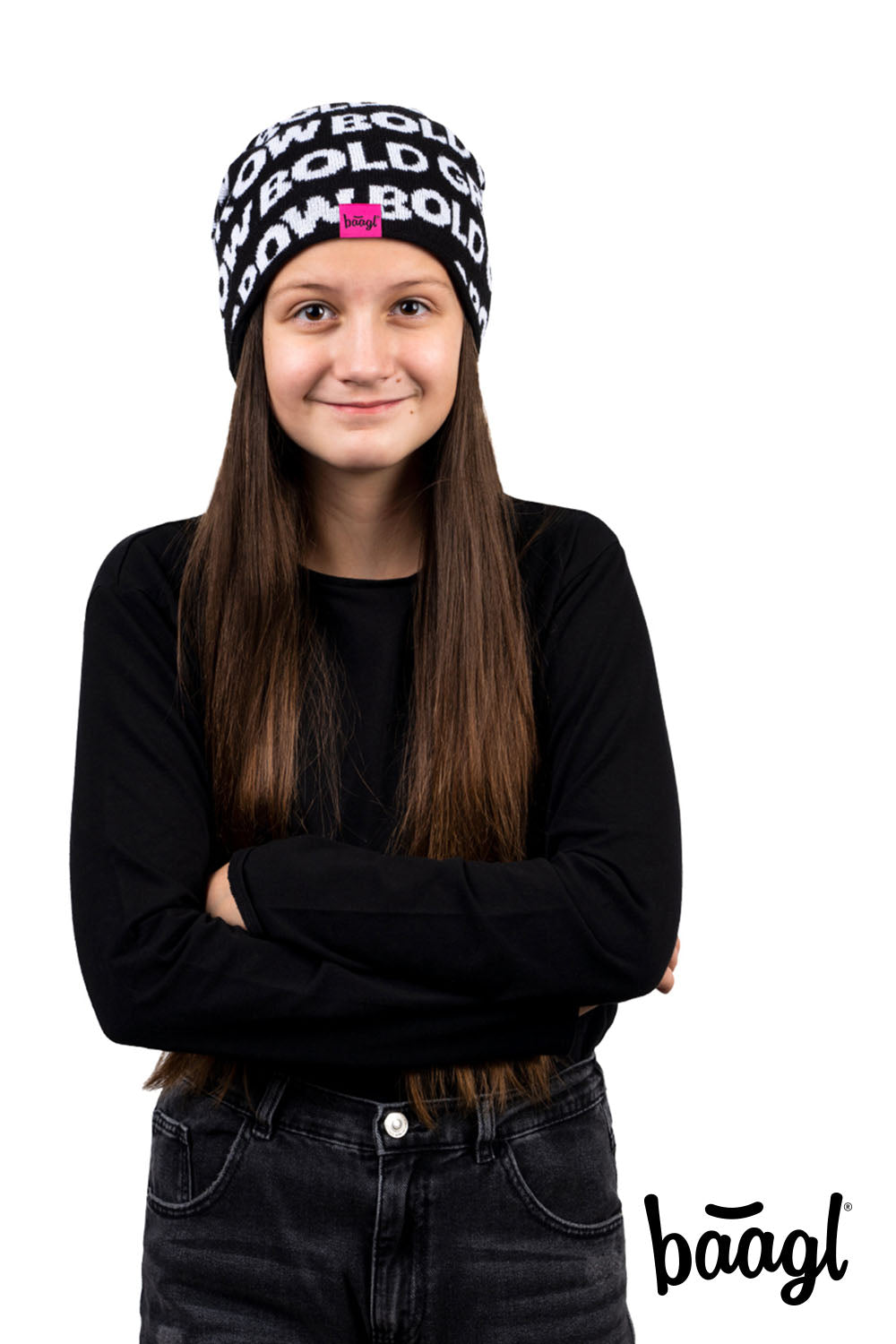 baagl-bonnet-rose-ado-adulte-tour-55-60-cm image 3