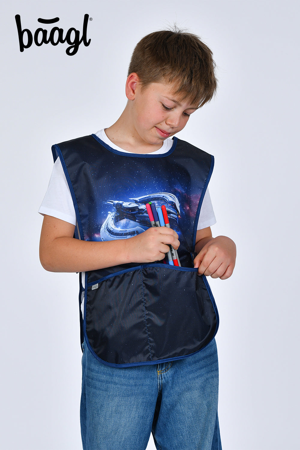 baagl-spacecraft-tablier-enfant-cole-peinture-lavable image 6