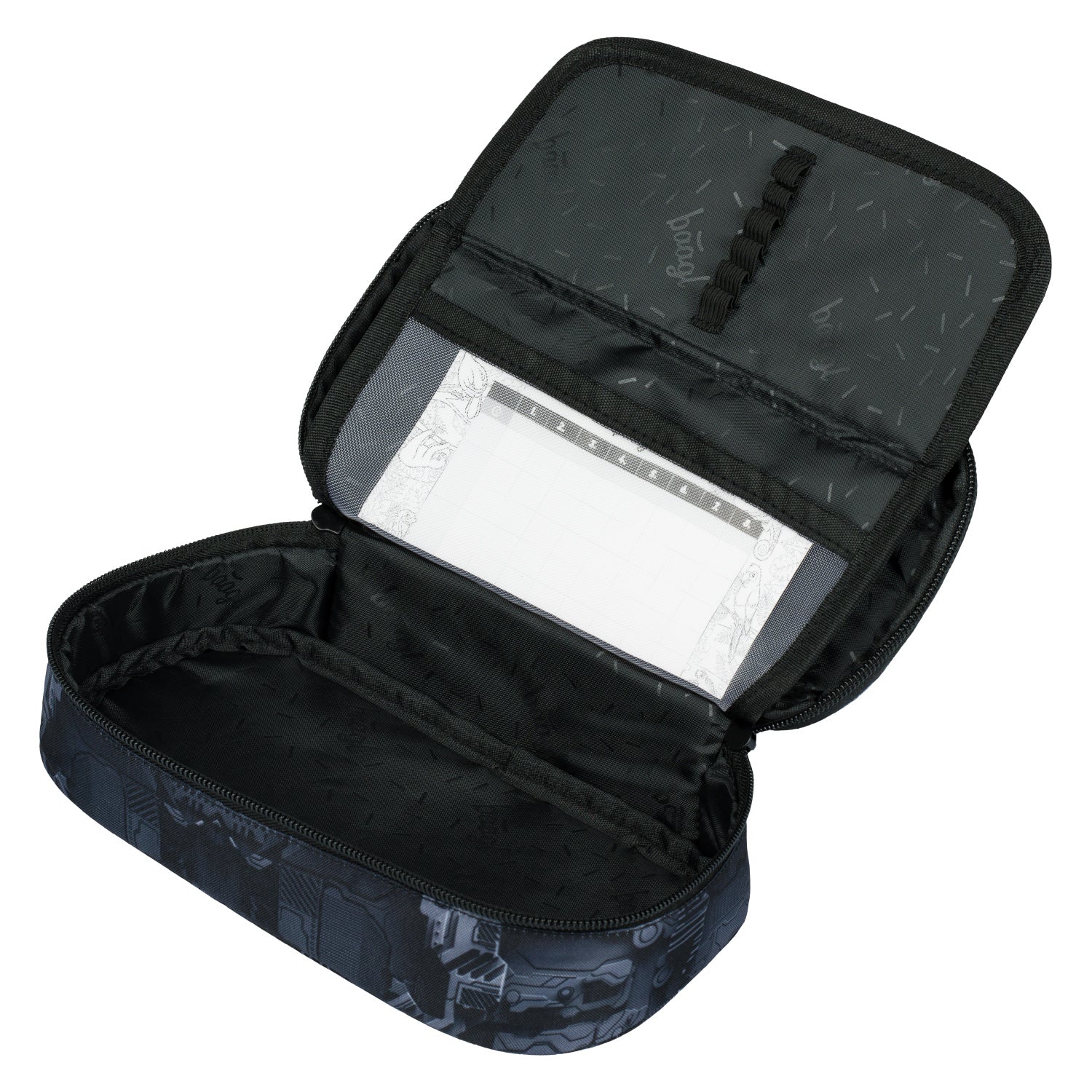 baagl-technic-trousse-scolaire-rigide-gar-on-vide image 2