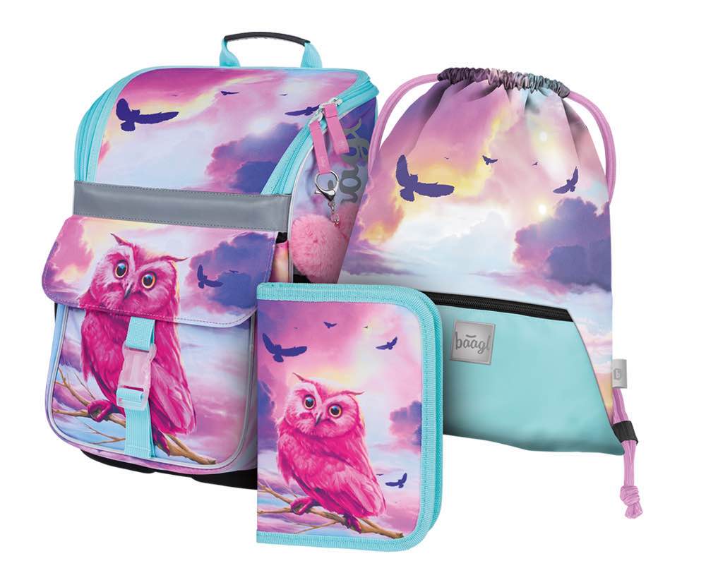 baagl-zippy-owl-cartable-set-3-pi-ces-hibou image 1