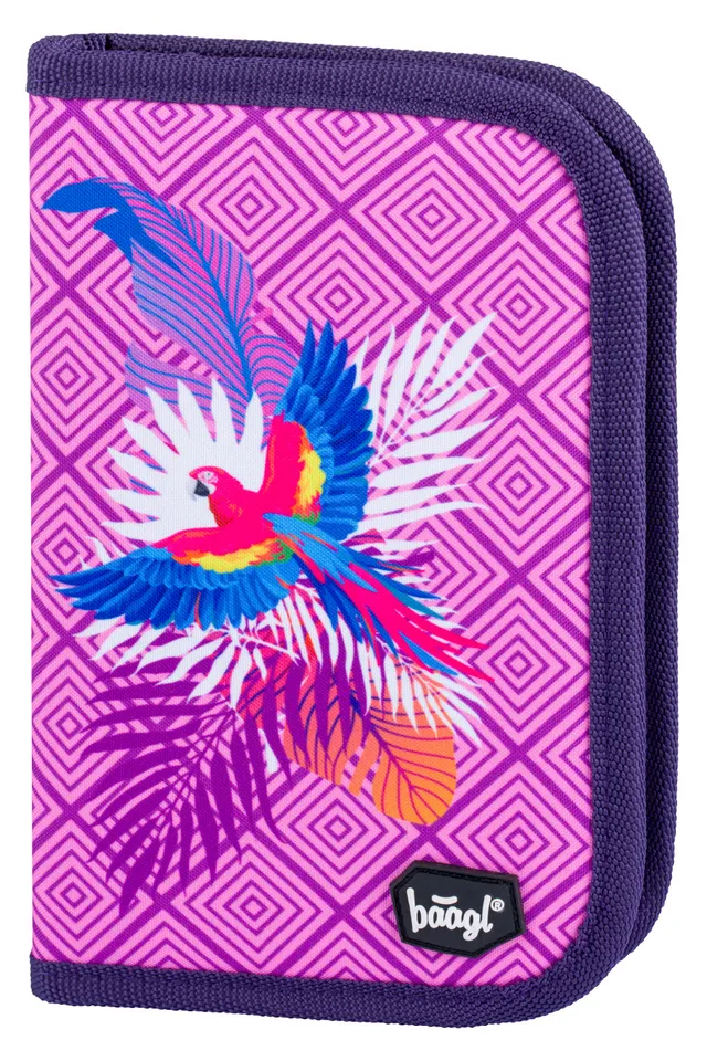 baagl-classic-parrot-trousse-scolaire-perroquet-un-compartiment image 1
