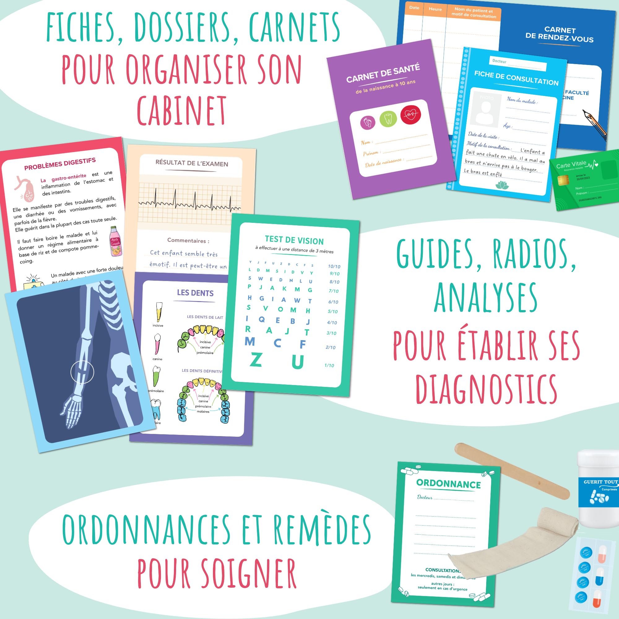 amulette-si-j-tais-docteur-coffret-jeu-50-accessoires-6-10-ans image 5