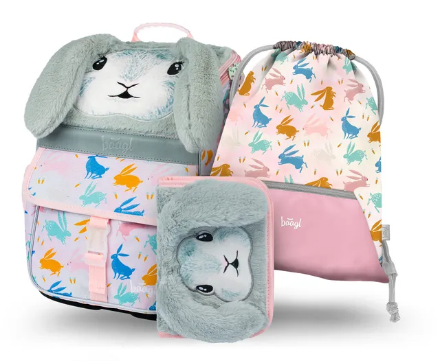 baagl-school-sets-cartable-zippy-bunny-18-l-trousse-sac image 1