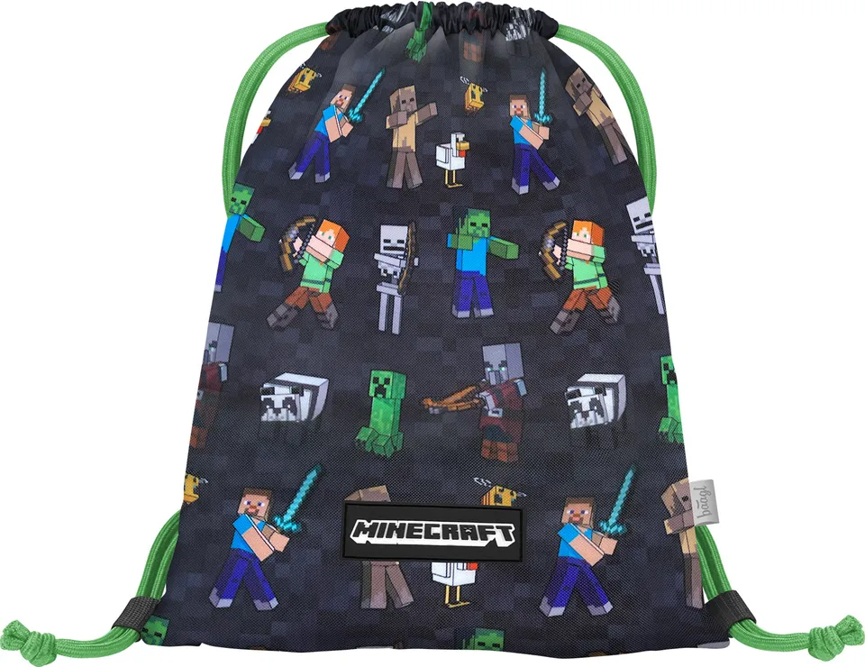 baagl-gym-sacks-minecraft-sac-de-gym-minecraft-mousqueton image 1