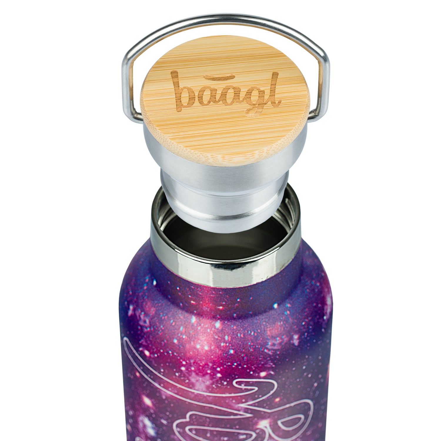 baagl-galaxy-gourde-isotherme-500-ml-couvercle-bambou image 3
