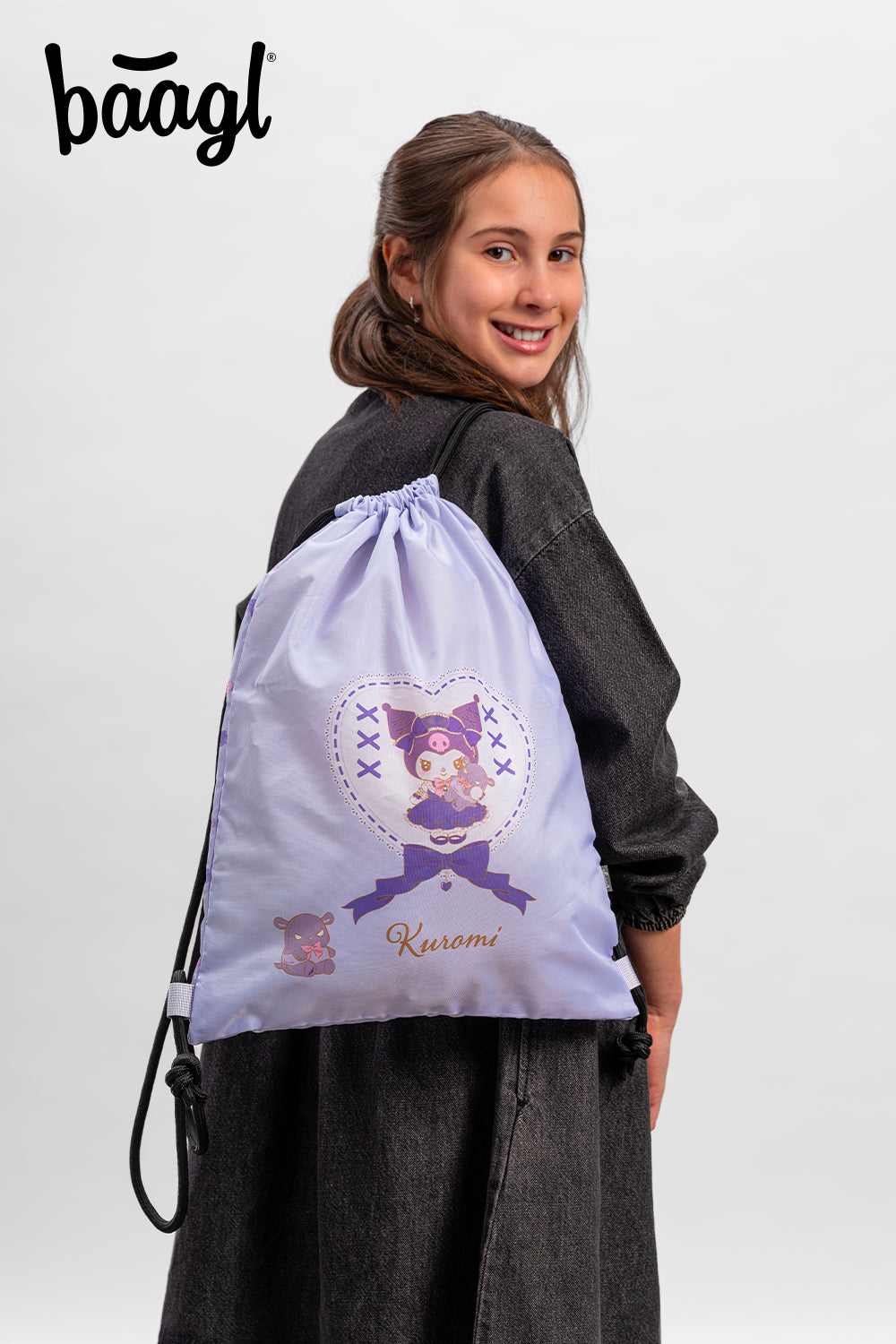 baagl-kuromi-sweet-one-sac-gym-sport-fille image 5