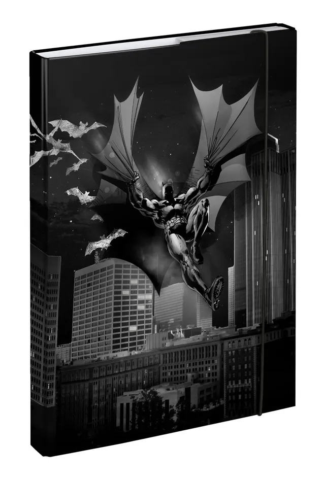 baagl-notebook-folders-batman-dark-city-chemise-a4-lastiques image 1