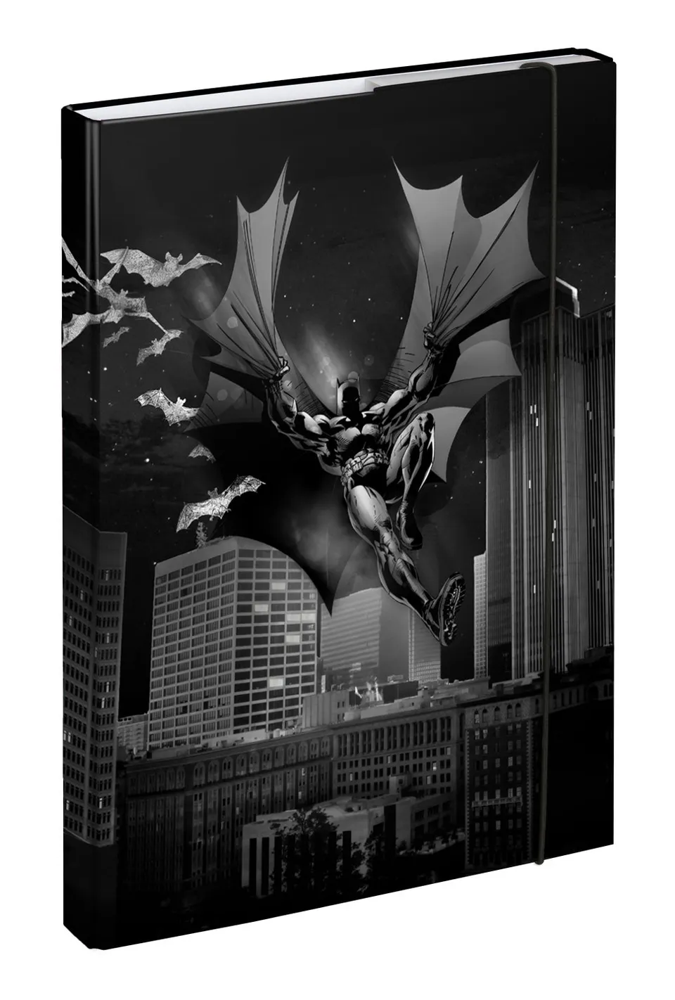 baagl-notebook-folders-batman-dark-city-chemise-a4-lastiques image 1
