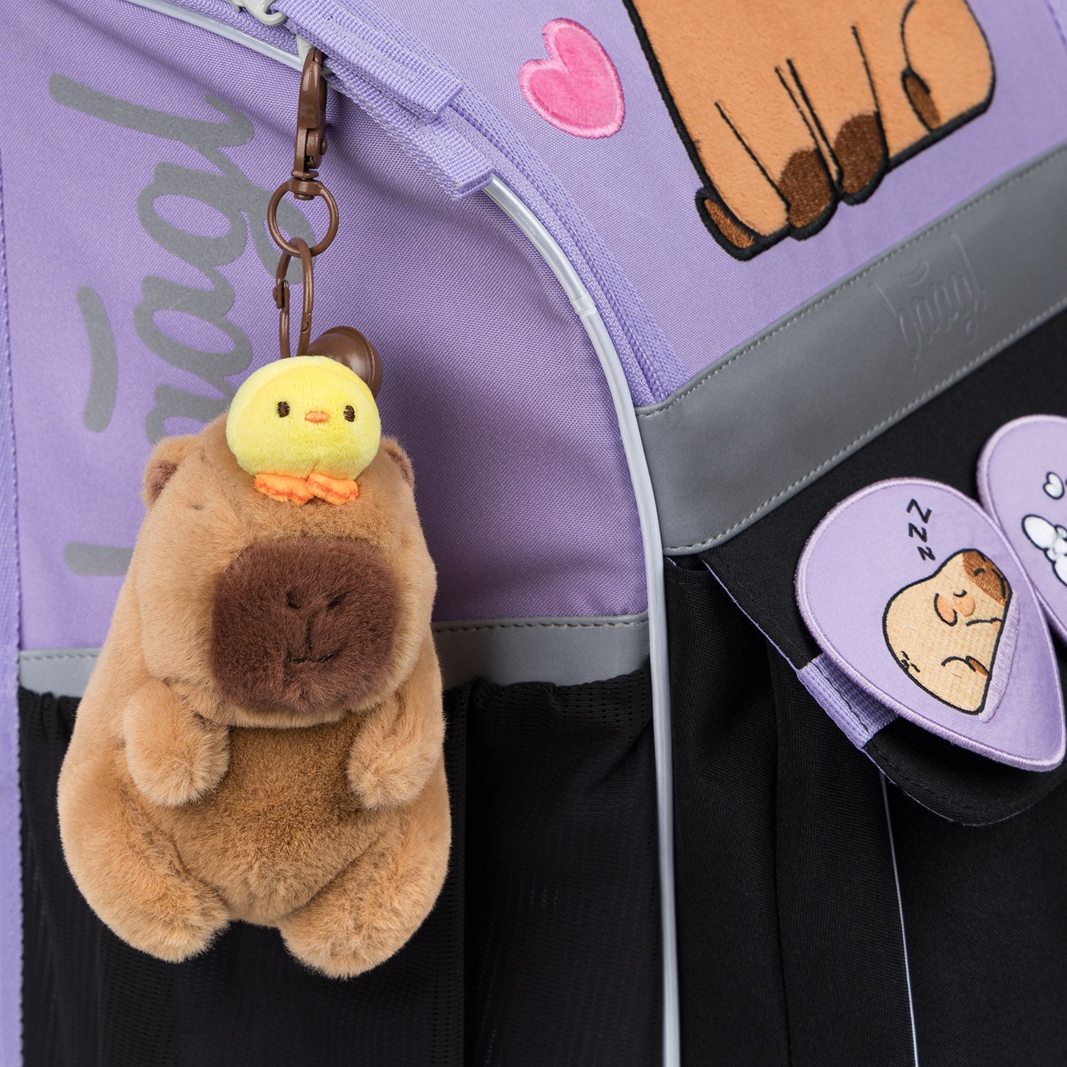 baagl-zippy-capybara-cartable-cp-ergonomique-18-l-badges image 7