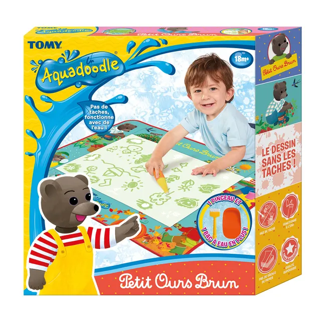 aquadoodle-large-mat-petit-ours-brun-tapis-dessin-eau-75x55-cm image 1