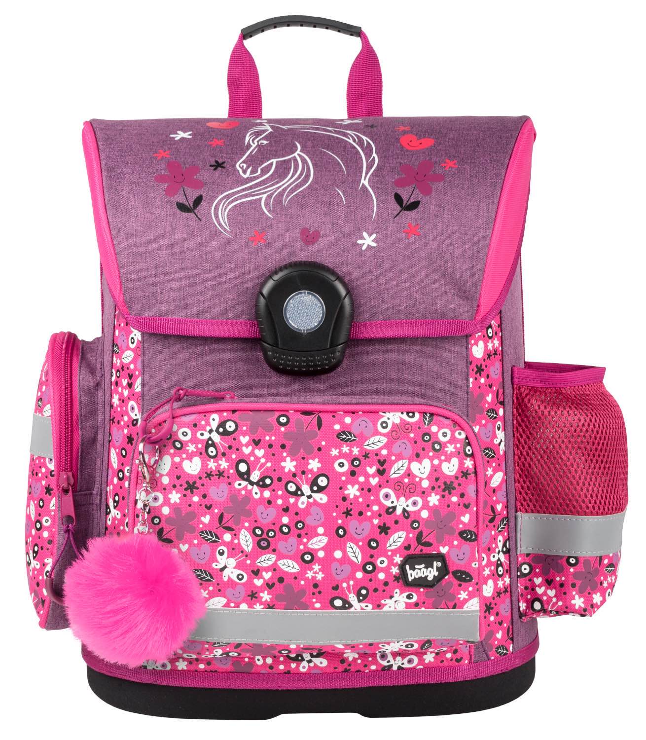 baagl-horses-ensemble-scolaire-fille-cartable-18-l-3-pi-ces image 2