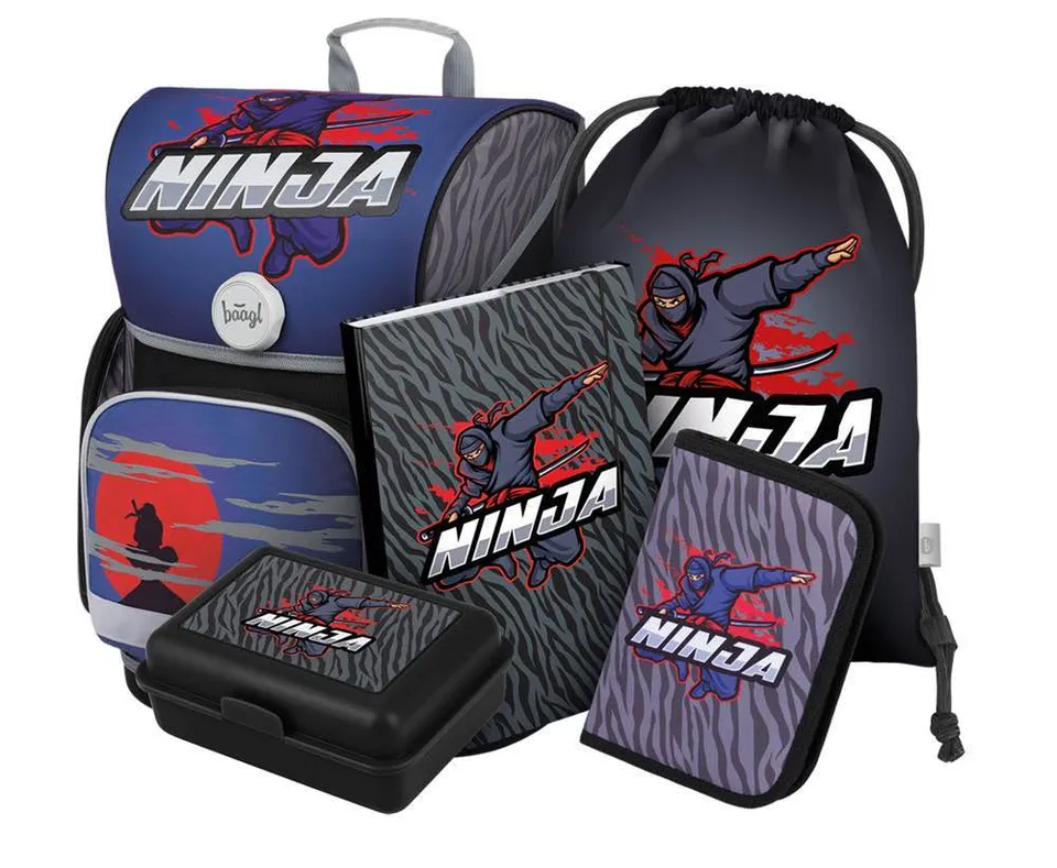 baagl-ergo-cartable-scolaire-ninja-ii-set-5-pi-ces-19-l image 1