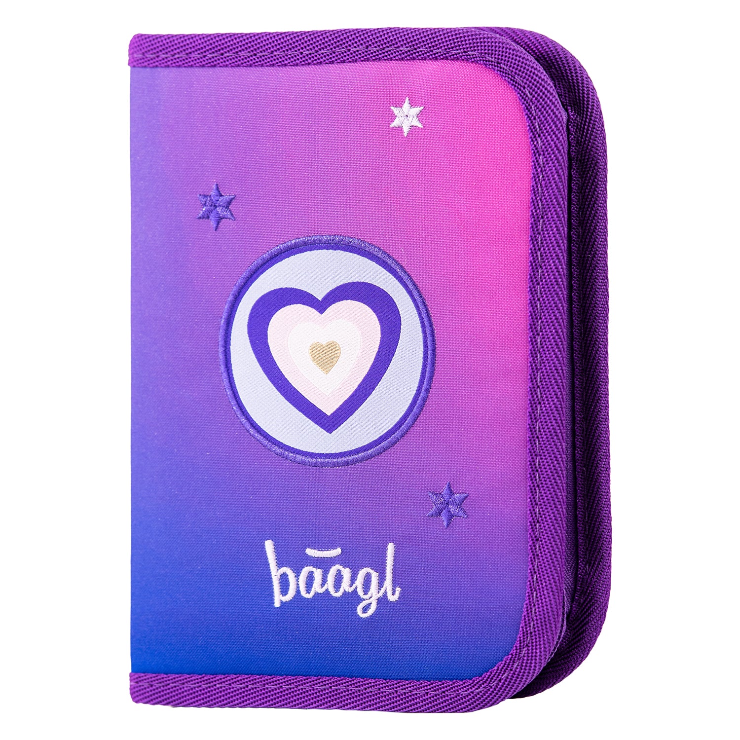 baagl-heart-trousse-scolaire-1-compartiment-recycl-e image 1