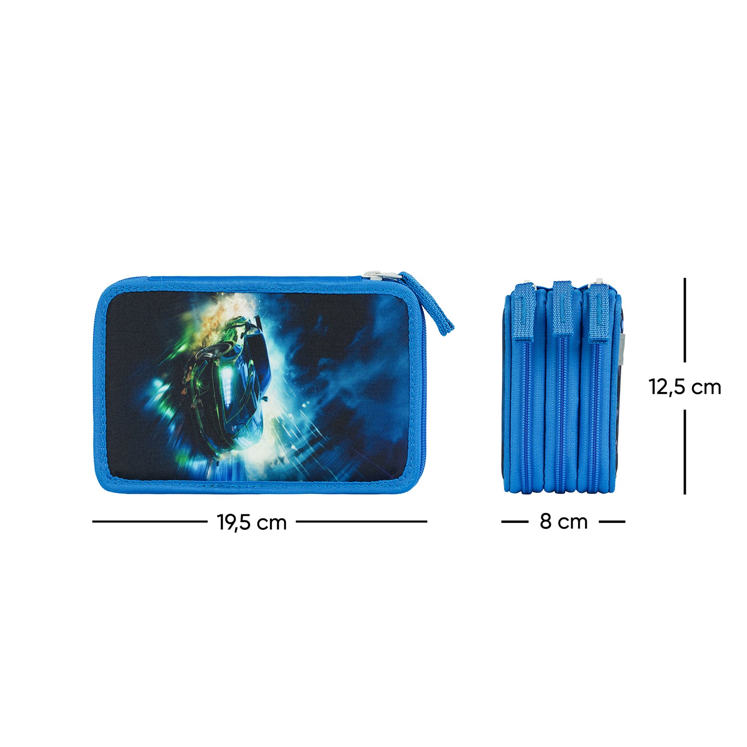 baagl-three-tier-racing-car-trousse-3-compartiments-voiture image 6