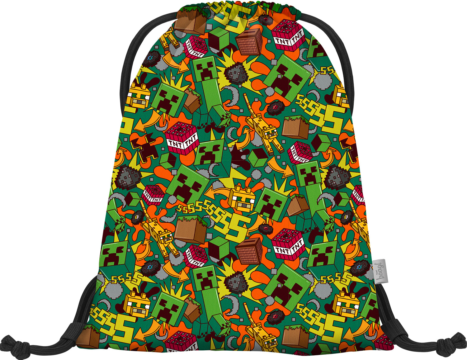 baagl-minecraft-chaos-sac-de-sport-gym-lavable image 2