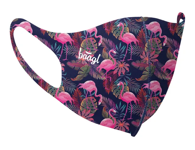 baagl-flamingo-masque-tissu-adulte-lavable-flamant image 1