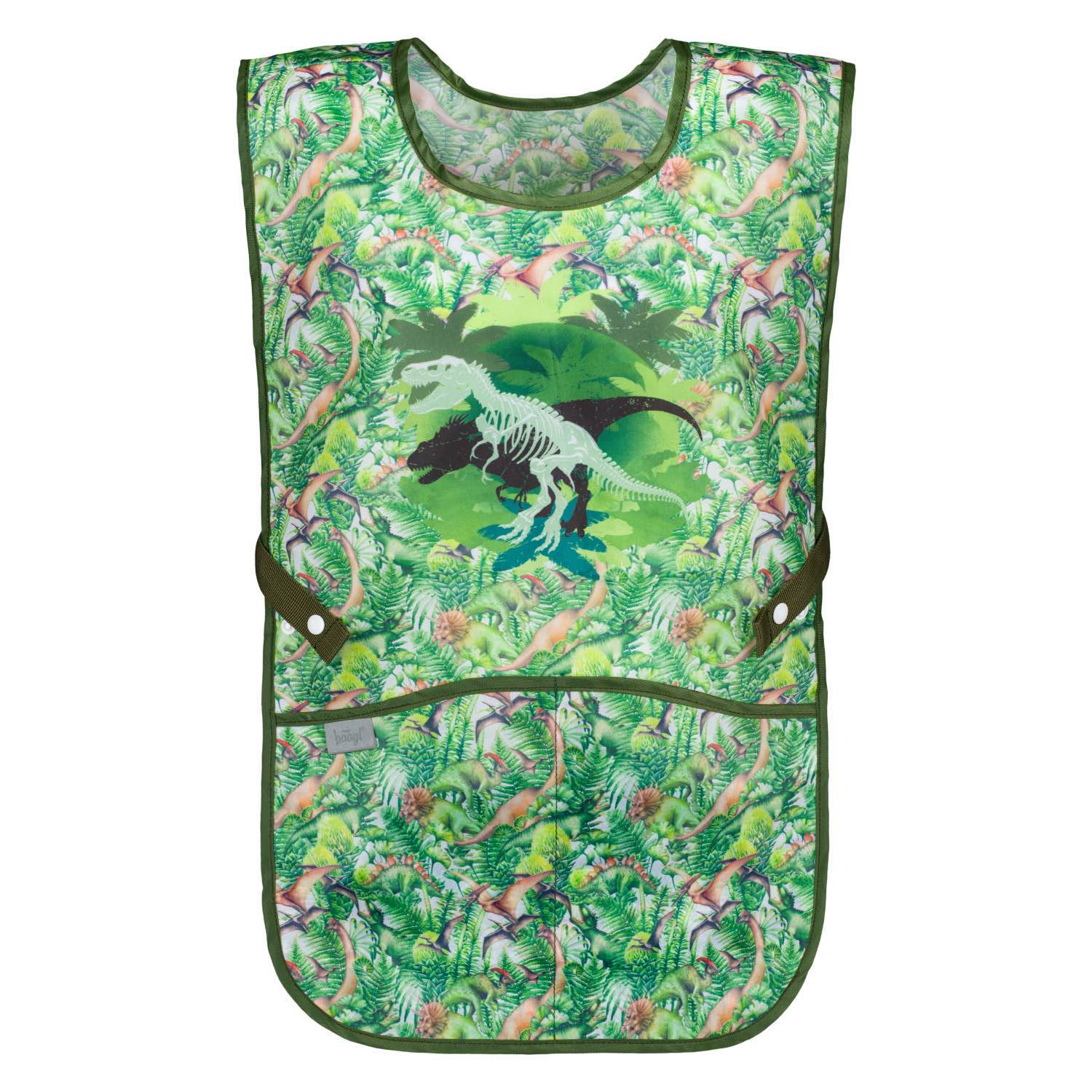 baagl-aprons-tablier-enfant-dinosaure-avec-poches-lavable image 1