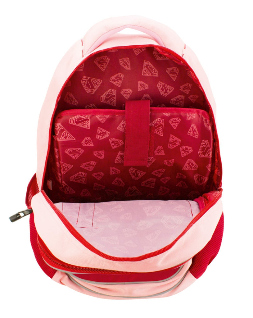 baagl-supergirl-stay-calm-sac-dos-scolaire-poncho-pluie image 6