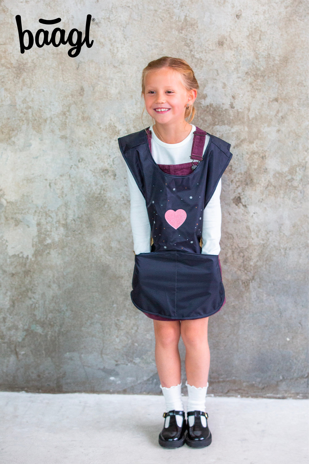 baagl-unicorn-gold-tablier-enfant-cole-2-poches image 5