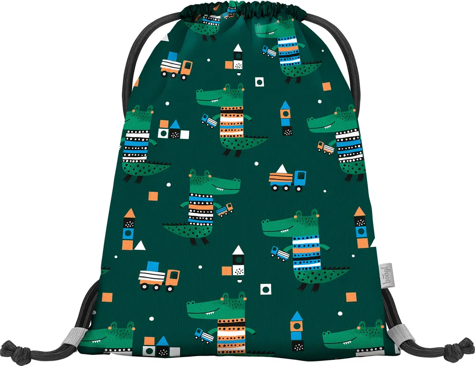 baagl-gym-sacks-crocodile-sac-gym-maternelle-lavable image 1