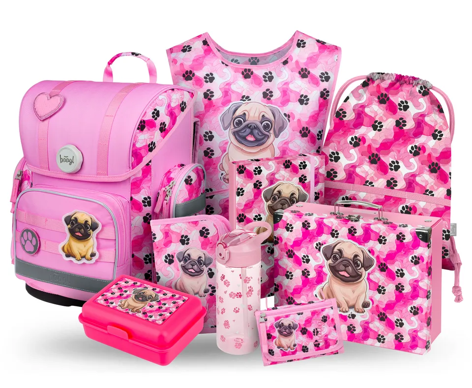 baagl-school-sets-ergo-paws-iii-cartable-3-pi-ces-fille-cp image 1