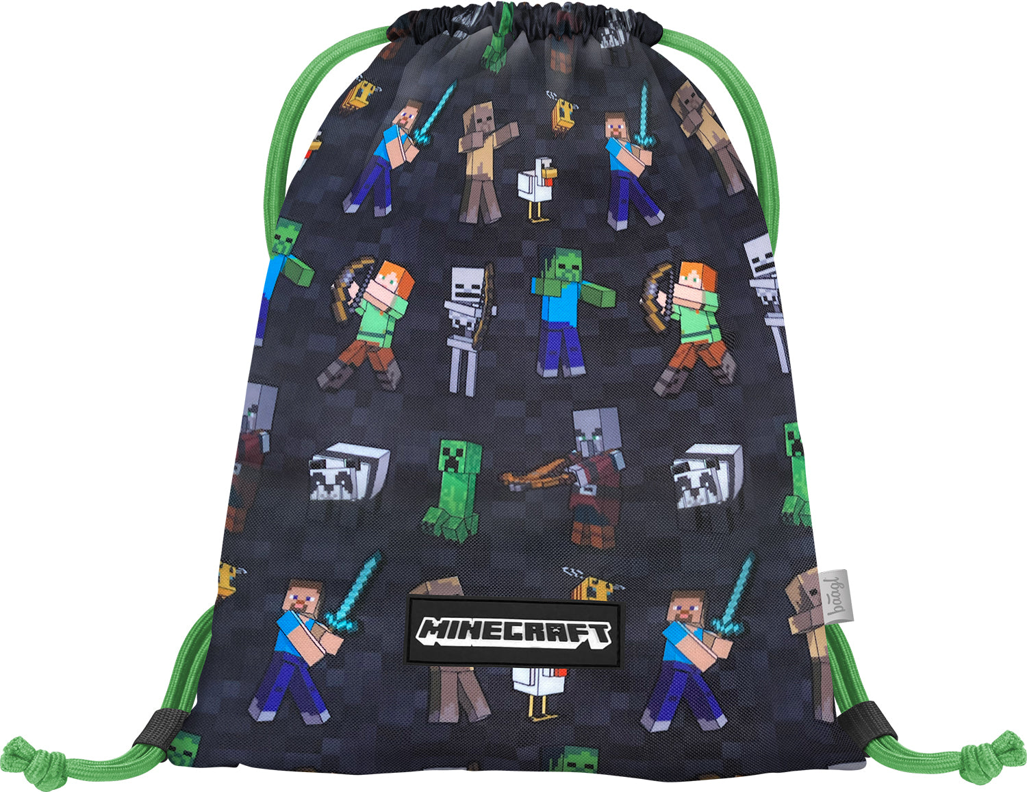 baagl-gym-sacks-minecraft-sac-de-gym-minecraft-mousqueton image 1